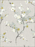 Bliss Blossom fabric in blue color - pattern number 2764-24308 - by A Street Prints in the Mistral collection