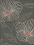 Mythic Floral fabric in grey color - pattern number 2764-24319 - by A Street Prints in the Mistral collection
