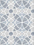 Zazen Geometric fabric in blue color - pattern number 2764-24335 - by A Street Prints in the Mistral collection