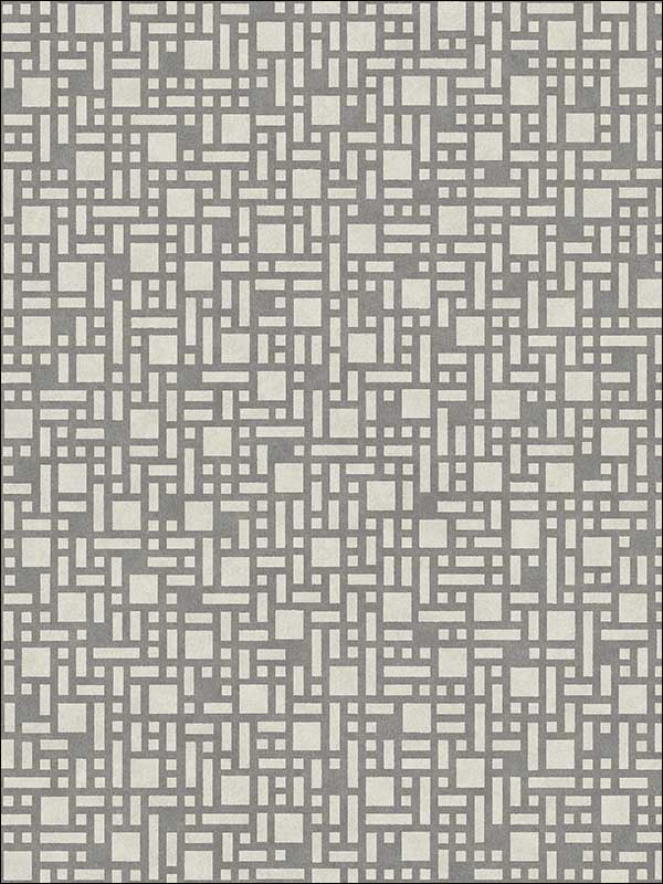 Bento Geometric wallpaper in grey color - pattern number 2764-24341 - by A Street Prints in the Mistral collection