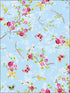 Ilse Cherry Blossom fabric in light blue color - pattern number 375071 - by Eijffinger in the Pip Studio Amsterdam collection