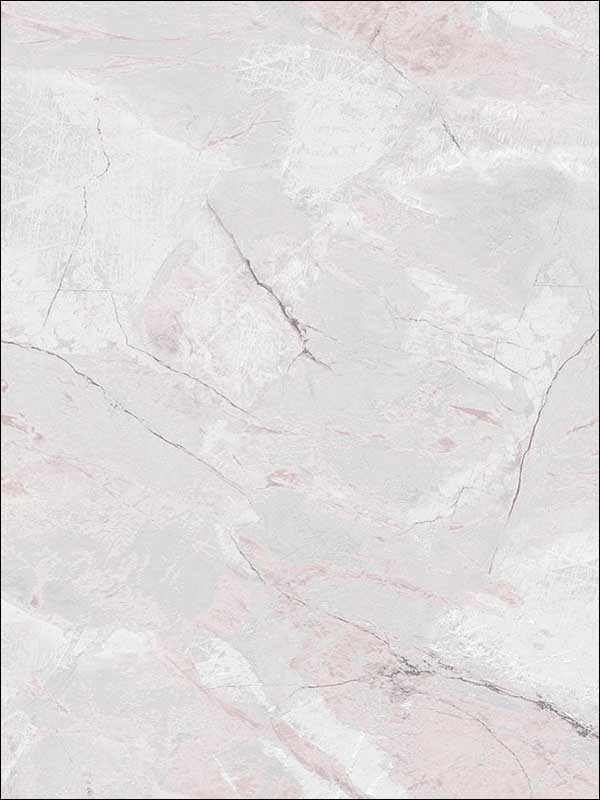 Carrara Marble fabric in pink grey color - pattern number WF36311 - by Patton Norwall in the Wall Finishes collection