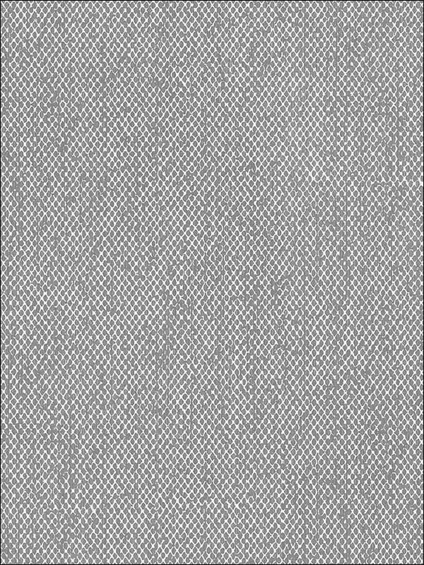 Screen wallpaper in dark grey metallic silver color - pattern number WF36315 - by Patton Norwall in the Wall Finishes collection