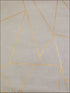 Nazca fabric in almond and gold color - pattern number NW3500 - by Antonina Vella in the Modern Metals collection