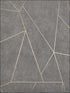 Nazca fabric in dark grey and gold color - pattern number NW3502 - by Antonina Vella in the Modern Metals collection