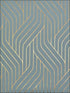 Ebb and Flow fabric in blue and gold color - pattern number NW3520 - by Antonina Vella in the Modern Metals collection