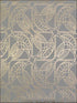 Cartouche fabric in grey and gold color - pattern number NW3525 - by Antonina Vella in the Modern Metals collection