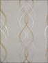 Aurora fabric in gold and pearl color - pattern number NW3549 - by Antonina Vella in the Modern Metals collection