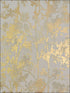 Shimmering Foliage fabric in almond and gold color - pattern number NW3582 - by Antonina Vella in the Modern Metals collection