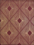 Harlowe fabric in red and gold color - pattern number NW3588 - by Antonina Vella in the Modern Metals collection