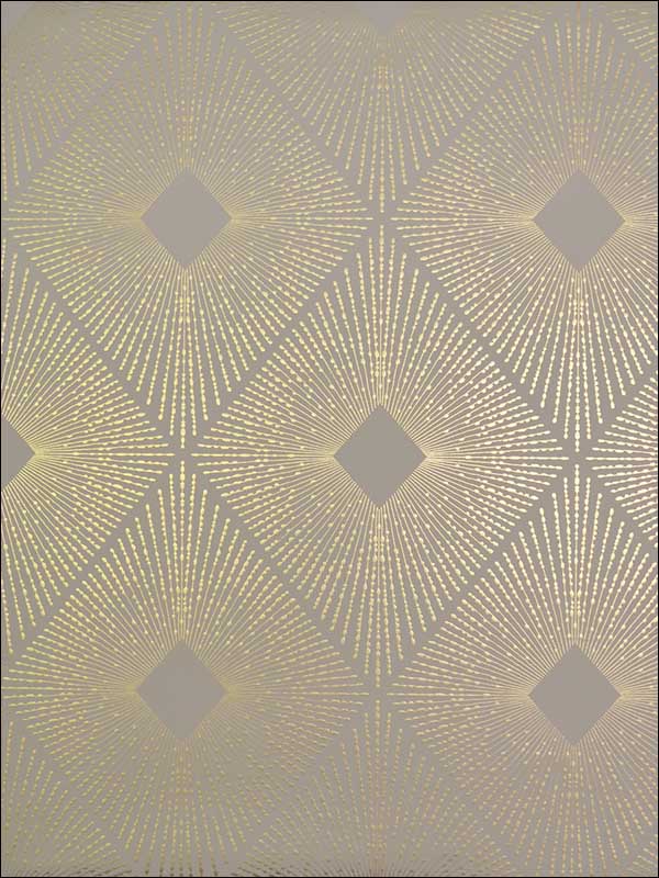 Harlowe fabric in khaki and gold color - pattern number NW3590 - by Antonina Vella in the Modern Metals collection