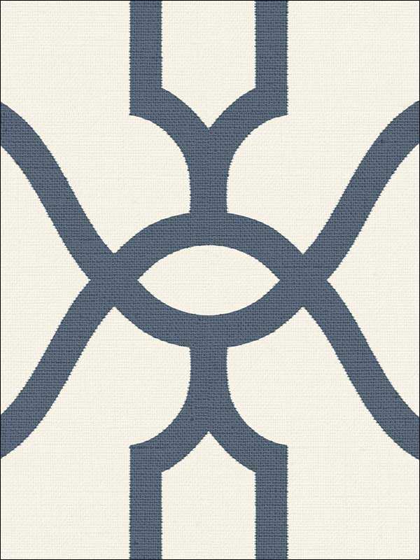 Woven Trellis wallpaper in federal blue color - pattern number ME1552 - by Magnolia Home by Joanna Gaines in the Magnolia Home Vol 2 collection