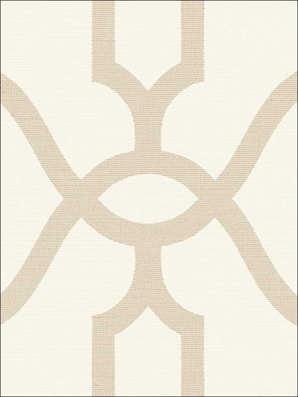 Woven Trellis wallpaper in beige color - pattern number ME1554 - by Magnolia Home by Joanna Gaines in the Magnolia Home Vol 2 collection