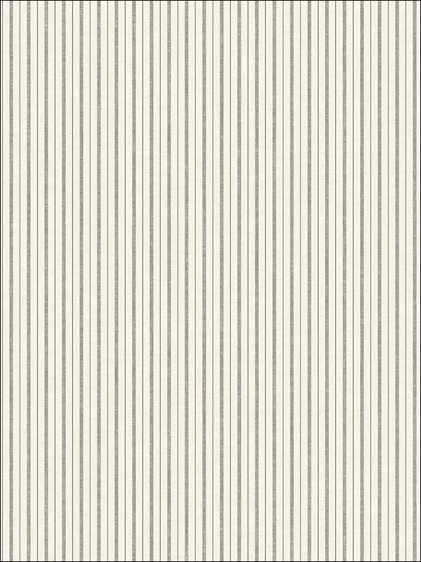French Ticking wallpaper in charcoal and black color - pattern number ME1561 - by Magnolia Home by Joanna Gaines in the Magnolia Home Vol 2 collection