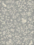 Fox and Hare wallpaper in grey color - pattern number ME1571 - by Magnolia Home by Joanna Gaines in the Magnolia Home Vol 2 collection