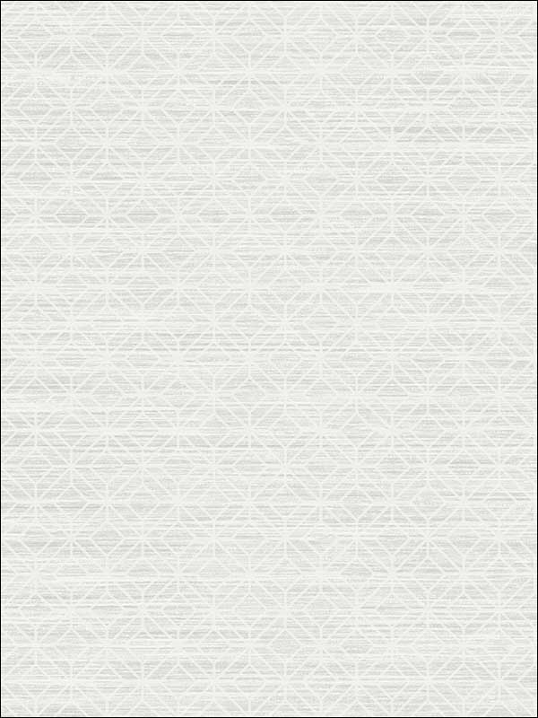 Asian Lattice wallpaper in cool neutral color - pattern number MS91508 - by Pelican Prints in the Brownstone collection