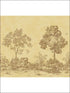 Toile 3 Panel Mural mural in brown and taupe color - pattern number MS91806M - by Pelican Prints in the Brownstone collection
