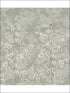 Chinoiserie 4 Panel mural in gray color - pattern number MS92100M - by Pelican Prints in the Brownstone collection