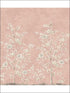 Chinoiserie 4 Panel mural in pink color - pattern number MS92101M - by Pelican Prints in the Brownstone collection