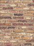 Faux Rustic Red Brick Peel and Stick fabric in rustic red color - pattern number NW30201 - by NextWall in the Peel and Stick Wallpaper by Nextwall collection
