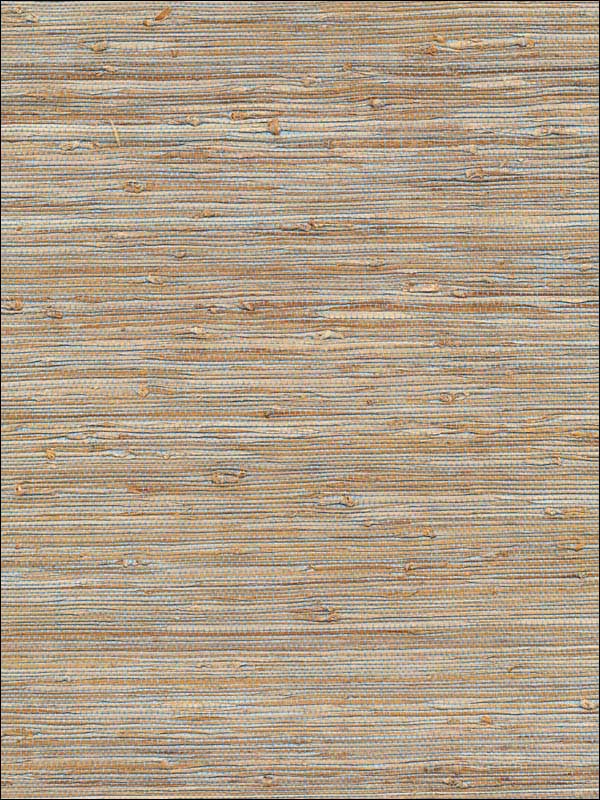 Taizhou Grasscloth wallpaper in blue color - pattern number 2732-65437 - by Kenneth James in the Canton Road Grasscloth collection