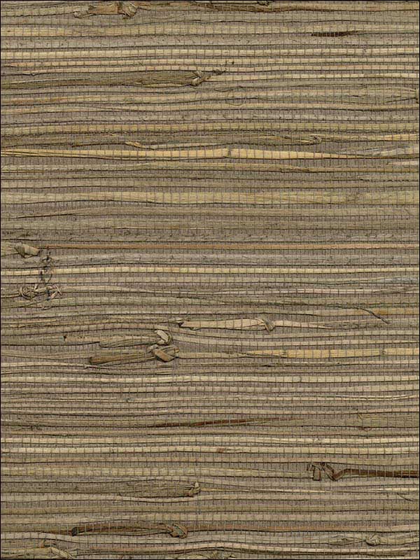 Anhui Grasscloth wallpaper in brown color - pattern number 2732-80084 - by Kenneth James in the Canton Road Grasscloth collection