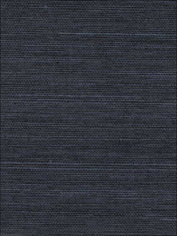 Peninsula Sisal Grasscloth wallpaper in navy color - pattern number 2732-80088 - by Kenneth James in the Canton Road Grasscloth collection