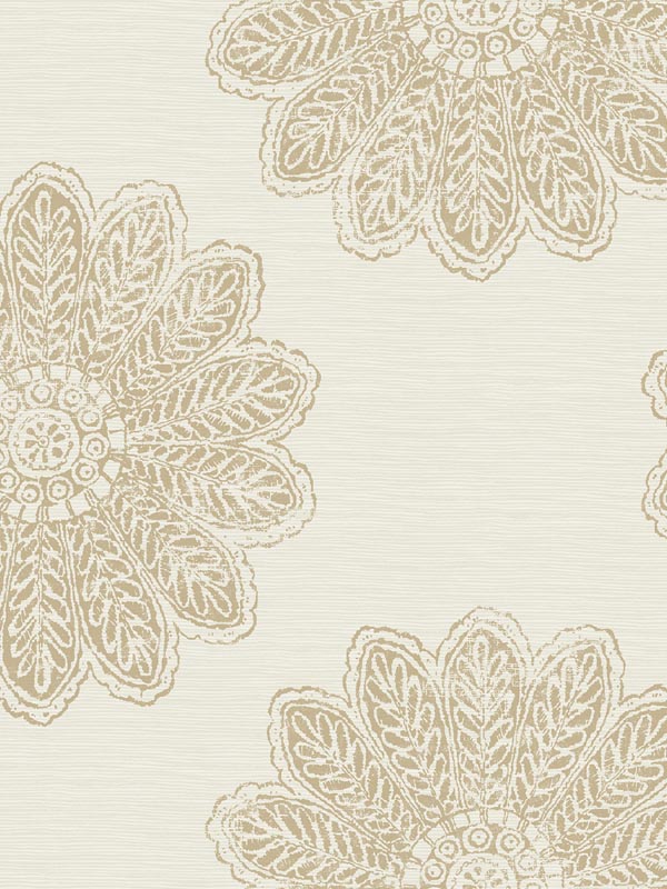 Sol Medallion wallpaper in light brown color - pattern number 2793-24745 - by A Street Prints in the Celadon collection