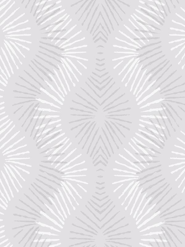 Feliz Beaded Ogee wallpaper in silver color - pattern number 2793-87327 - by A Street Prints in the Celadon collection