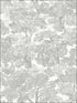 Spinney Toile wallpaper in grey color - pattern number 3115-12541 - by Chesapeake in the Farmhouse collection