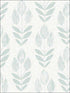 Garland Block Tulip wallpaper in teal color - pattern number 3115-24472 - by Chesapeake in the Farmhouse collection