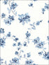 Cyrus Floral fabric in blue color - pattern number 3115-24481 - by Chesapeake in the Farmhouse collection