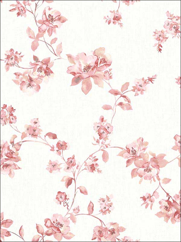 Cyrus Floral fabric in rose color - pattern number 3115-24483 - by Chesapeake in the Farmhouse collection