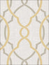Sausalito Peel and Stick fabric in taupe and yellow color - pattern number NU1695 - by Brewster in the NuWallpaper II collection