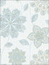 Gypsy Floral Peel and Stick fabric in blue green color - pattern number NU1697 - by Brewster in the NuWallpaper II collection