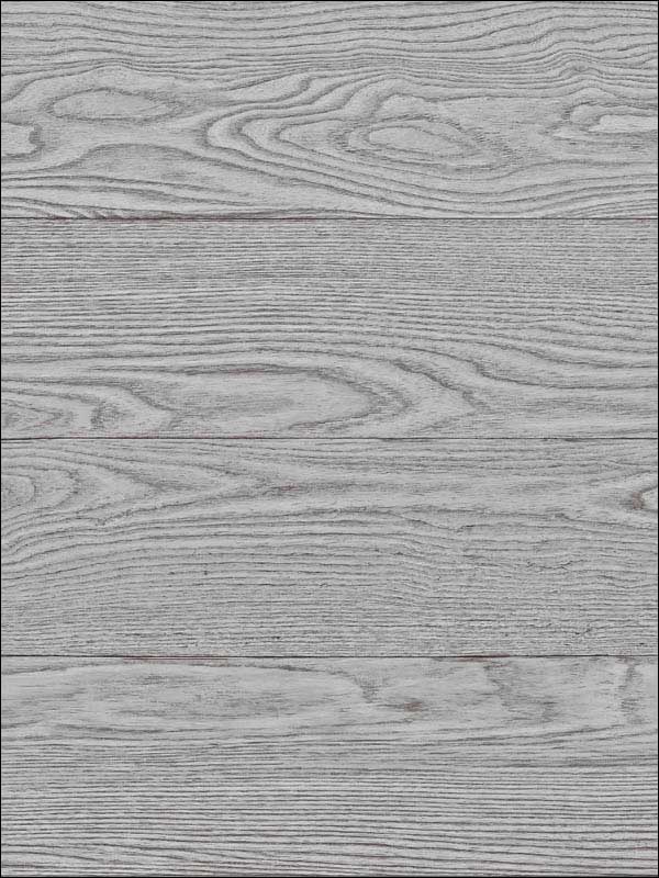 Salvaged Wood Peel and Stick fabric in grey color - pattern number NU2240 - by Brewster in the NuWallpaper II collection