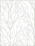 Treetops Peel and Stick fabric in neutral color - pattern number NU2394 - by Brewster in the NuWallpaper II collection