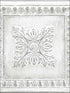 Reclaimed Tin Peel and Stick wallpaper in white color - pattern number NU2495 - by Brewster in the NuWallpaper II collection