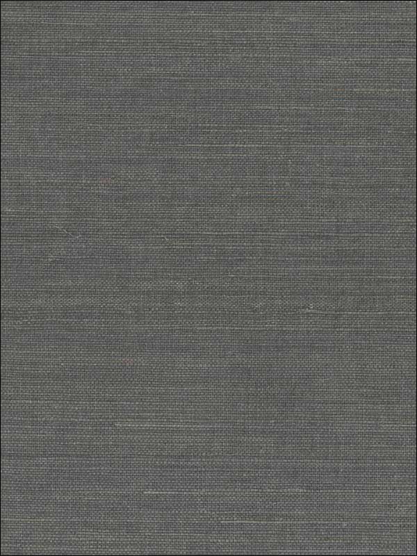Grasscloth Sisal W3314 fabric in charcoal grey color - pattern number W3314.21.0 - by Kravet in the Elements Grasscloth collection