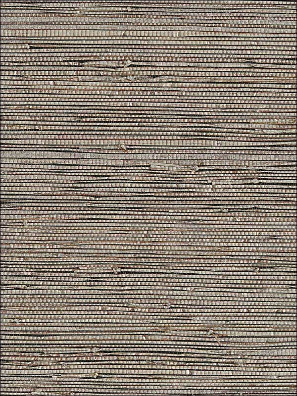 Grasscloth W3421 wallpaper in bronze silver color - pattern number W3421.61.0 - by Kravet in the Elements Grasscloth collection