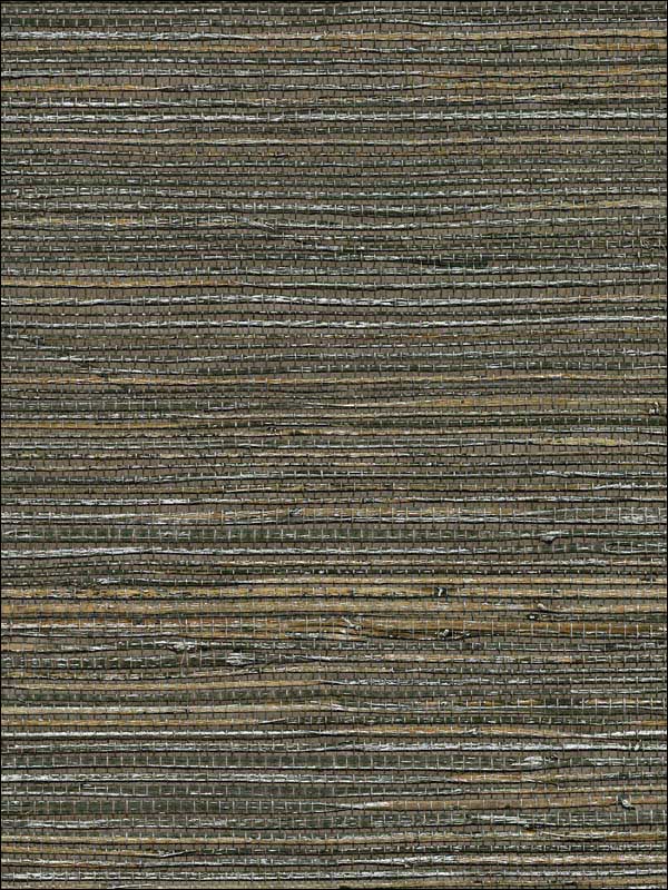 Grasscloth W3437 wallpaper in brown silver color - pattern number W3437.6.0 - by Kravet in the Elements Grasscloth collection