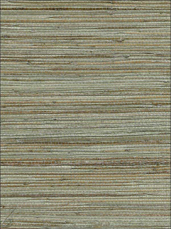 Grasscloth W3438 wallpaper in silver metallic beige color - pattern number W3438.1611.0 - by Kravet in the Elements Grasscloth collection