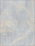 Regal Damask fabric in blue beige color - pattern number CH22567 - by Patton Norwall in the Manor House by Norwall collection
