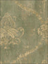 Regal Damask fabric in greens beige tan color - pattern number CH22568 - by Patton Norwall in the Manor House by Norwall collection
