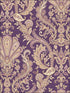 Jacobean Paisley fabric in purple metallic gold mauve color - pattern number MD29427 - by Patton Norwall in the Manor House by Norwall collection