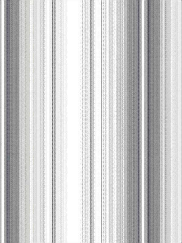 Organic Stripe wallpaper in grey black color - pattern number MH36510 - by Patton Norwall in the Manor House by Norwall collection