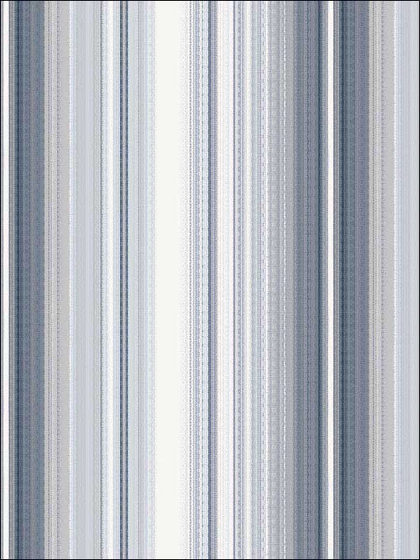 Organic Stripe wallpaper in navy color - pattern number MH36511 - by Patton Norwall in the Manor House by Norwall collection