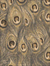 Peacock fabric in metallic gold ochre color - pattern number MH36521 - by Patton Norwall in the Manor House by Norwall collection