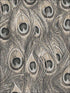 Peacock wallpaper in taupe grey color - pattern number MH36522 - by Patton Norwall in the Manor House by Norwall collection