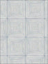 Parquet wallpaper in blue ivory color - pattern number MH36524 - by Patton Norwall in the Manor House by Norwall collection